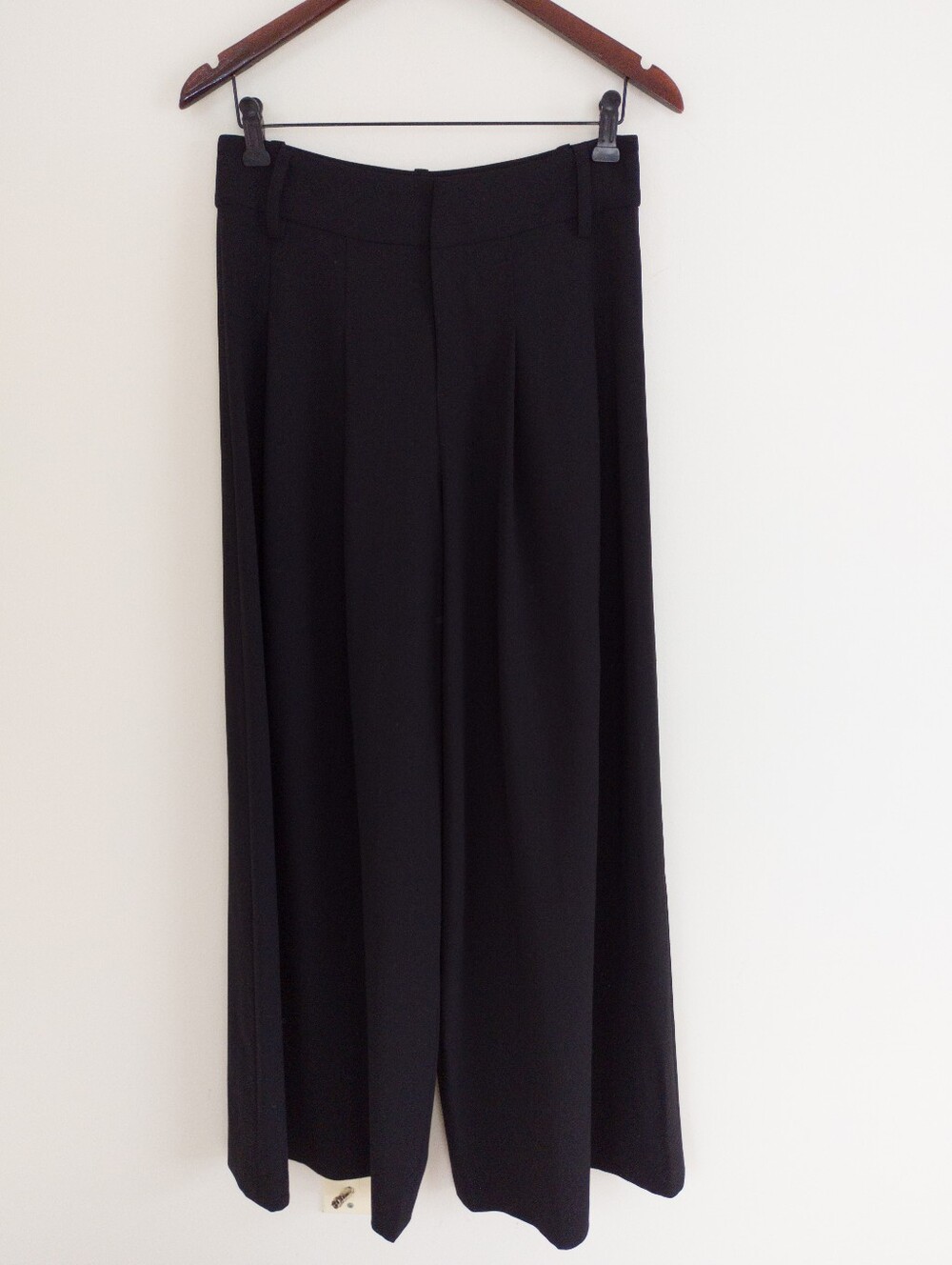 Alice + Olivia Employed High Waisted Wide Leg Pants Black Size 6